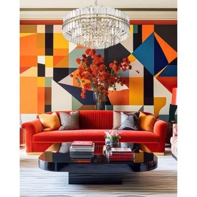 Aged Brass and Crystal 16-Light Chandelier