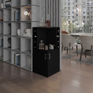 NicBex Buffet Cabinet with Storage 42" T Corner Bar Cabinet Sideboard Cabinet with 8 Bottle Cubbies and Double Door for Living Room - 1 of 4