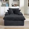 Large Single-Seat Sofa with Ottoman – Modular Design, Removable & Washable Covers, 300 lbs Capacity - 4 of 4