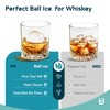 EUHOMY Clear Ice Ball Maker, 4 pcs in 38 Mins, 150 pcs/Day, Sphere Ice Machine, Automatic Water Supply, Self-Cleaning, for Whiskey & Bourbon, Black - 4 of 4