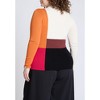 ELOQUII Women's Plus Size Color Blocked Sweater - 3 of 4
