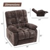 Adjustable reclining sofa (110° - 160°), footstool + side pocket, ergonomic design - 3 of 4