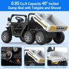 24 Volt 2 Seater Ride On Toys, 4WD 6 Wheels Electric Ride On UTV Cars for Big Kids,Ride On Dump Truck w/ Remote Control,Battery Display,Bluetooth,USB - 3 of 4