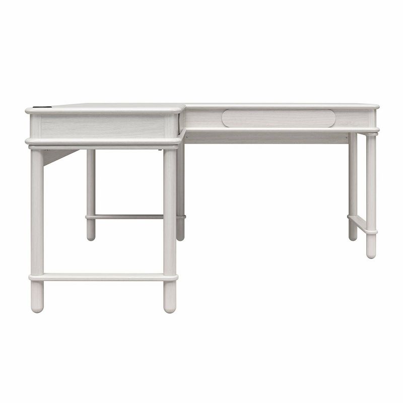 Selena Lift L-Shaped Desk Rustic White - CosmoLiving by Cosmopolitan, 6 of 14