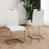 PAGED Upholstered Dining Chairs Modern Living Room Chairs Comfortable Kitchen Chairs with Metal Legs for Living Room - 2 of 4