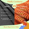 Itopfox Stuffed Animal Storage Bean Bag Cover Corduroy Kids & Toddler Bean Bag Chair for Teens & Adults Toy Storage Organizer Comfy Sofa for Playroom - 4 of 4