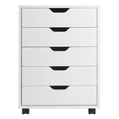 Winsome White 5-Drawer Versatile Storage Cabinet for Home Office