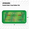 GSE 70" x 35" Double Dealer Craps Tabletop Layout Mat with Carrying Bag, Non-Slip Rubber Craps Mat - 2 of 4