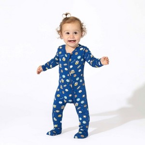 Bellabu Bear Baby Hanukkah Cookies Bamboo Convertible Footie - 1 of 4