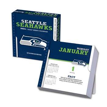 NFL Seattle Seahawks 5.375" x 5.375" x 1.5" 2024 Box Calendar