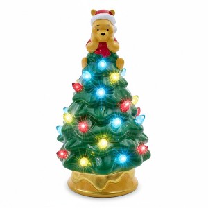 Ukonic Disney Winnie The Pooh Light-Up Ceramic Christmas Tree | 6 Inches Tall - 1 of 4