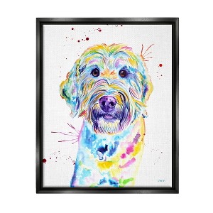 Stupell Industries Vivid Goldendoodle Dog PetFloater Canvas Wall Art - 1 of 4