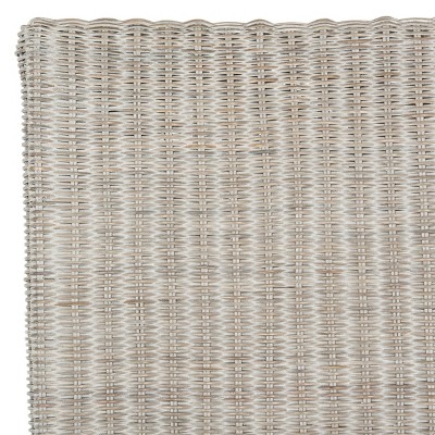 Arjun 18'' Gray Rattan Wicker Dining Chair Set