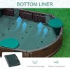Dexmalle Kids Outdoor Sandbox with Cover Garden Bed - 4 of 4