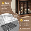 Anybear 38" End Table, Heavy Duty Dog Cage Table with 2 Storage Drawers and Shelves - 4 of 4