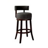 Royal Hampton Contemporary 29"Barstool With linen Cushion, Gray Finish, Set of 2 - 2 of 2