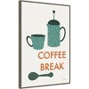 23" x 33" Retro Kitchen Coffee II by Becky Thorns Framed Canvas Wall Art Print - Amanti Art: Modern Lithograph, Polystyrene Frame - 2 of 4