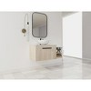 Osparple Floating Bathroom Vanity with 4 Styles Ceramic Basin and Soft Close Doors,Bathroom Sink Cabinet for Bathroom,Oak - 4 of 4