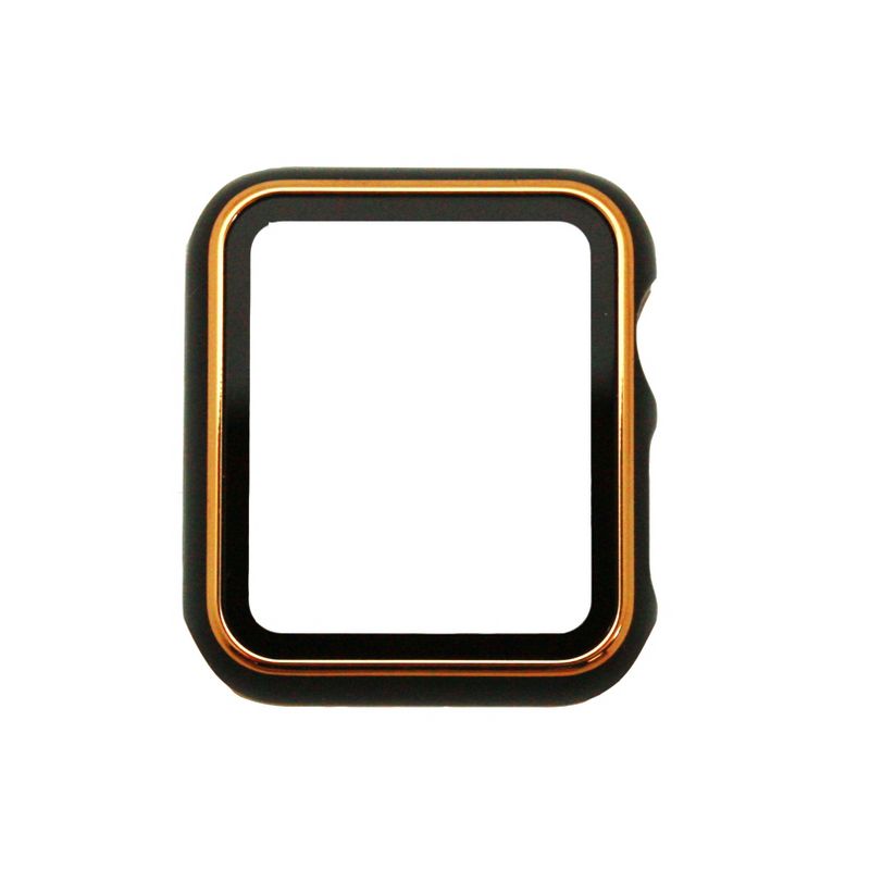 Olivia Pratt Metallic Tempered Glass Bumper for Apple Watch 1 to 7, 4 of 5
