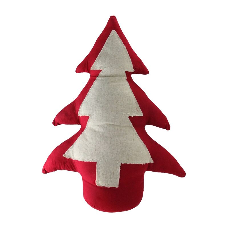 Northlight 15" Red and White Contemporary Christmas Tree Tabletop Decor, 1 of 5