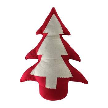 Northlight 15" Red and White Contemporary Christmas Tree Tabletop Decor