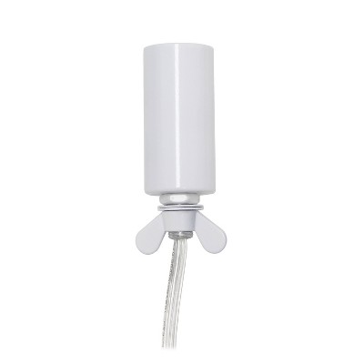 White Crystal Sequin Table Lamp for Kids Nursery