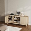 59" TV Stand for TVs Up to 65 Inches, Mid Century Modern TV Entertainment Center with Storage Cabinets & Open Shelves for Living Room Bedroom - 2 of 4