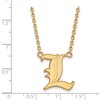 Black Bow Jewelry 14k Yellow Gold Plated Sterling Silver Louisville Cardinals NCAA Necklace 18 Inch - 2 of 4