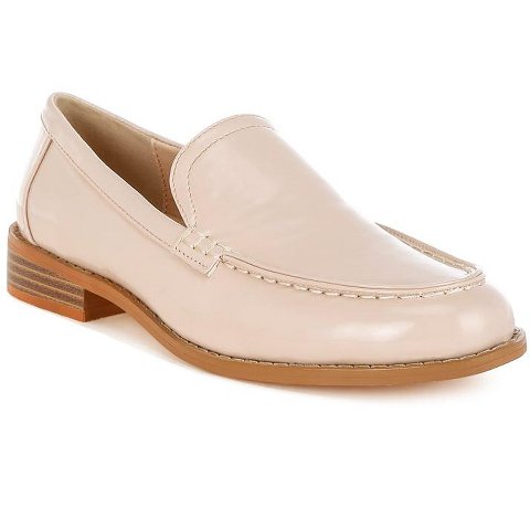 Женские туфли Rag & Co Womens Corleone Pleather Stacked Heel Loafers 9