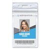 50pk Vertical Resealable Id Badge Holder 3.75 X 3.68 Clear - Advantus :  Target