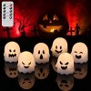 Halloween Ghost Lights Flameless Candles Operated w/ Remote & Timer 6 Pack Spooky LED Votive Candles Dimmable Light Indoor Decoration(2 x 2.4¡°) - 3 of 3