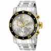 Invicta 80040 Men's Pro Diver Quartz Chronograph Silver Dial Steel Bracelet Dive Watch - 2 of 4