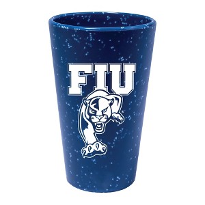 NCAA FIU Golden Panthers Silicone Pint Glass - 16oz - 1 of 3