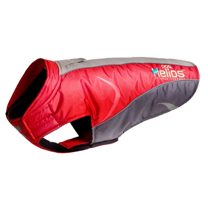 Dog Helios Altitude-Mountaineer Wrap-Velcro Protective Waterproof Dog and Cat Coat with Blackshark Technology - Red & Gray, 1 of 8