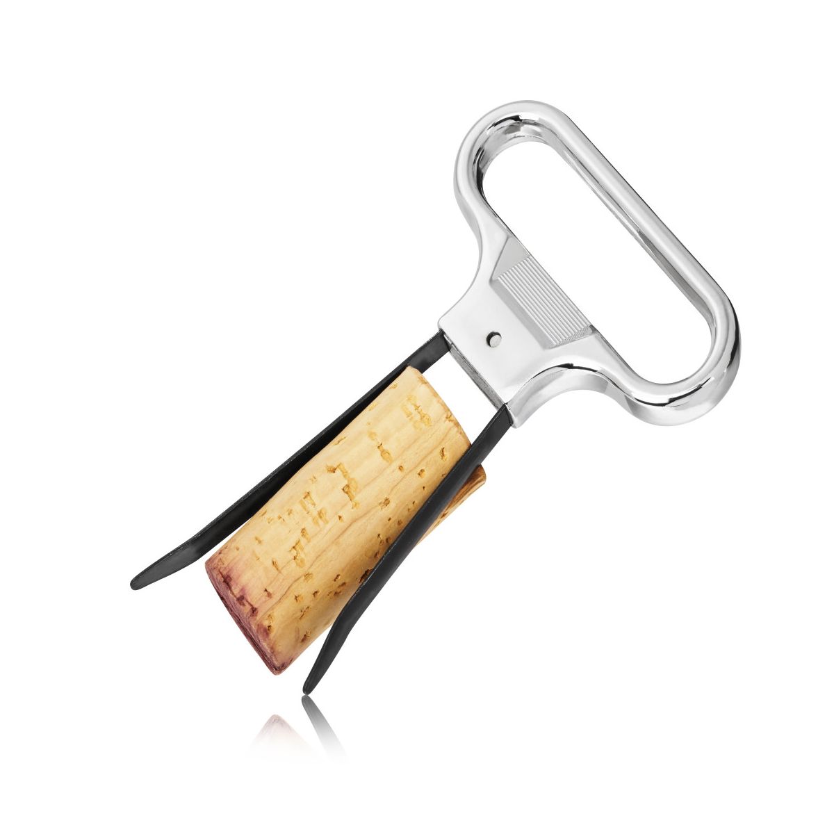 True Jeeves Twin Prong Wine Opener, Wine Cork Remover for Travel, Outdoor Party, Home Bar, Housewarming Gifts, Kitchen, Chrome Handle & Plastic Sheath - thumbnail 6