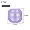 Unique Bargains Shower Drain Hair Catcher Square Drain Cover with Suction Cup Silicone Strainer Hair Stopper - 2 of 4