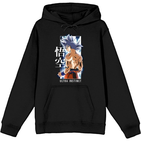 Dragon Ball Super Goku Ultra Instinct Men s Black Sweatshirt Target