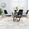 Zuo Chloe Dining Chair (Set of 2) Black & Gold - 2 of 4