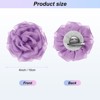 Unique Bargains Handmade Dainty Satin Fabric Big Peony Rose Flower Brooches Hair Clips 1 Pc - 3 of 4
