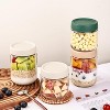 16oz Overnight Oats Containers with Plastic Airtight Lids, 6 Pack Wide Mouth Mason Salad jars, Glass Food Storage Containers - 4 of 4