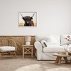 Stupell Industries Black Highland Cow Portrait, 30" x 24" - 2 of 4