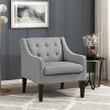Okak Accent Chair Contemporary Living Room Chair with Upholstered Button-Tufted Fabric Cushion Comfy Armchair for Reading Room Bedroom - 2 of 4