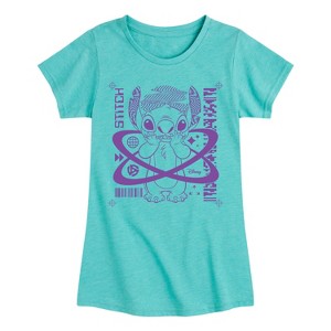 Girls' - Disney - Lilo & Stitch Fitted Short Sleeve Graphic T-Shirt - 1 of 4
