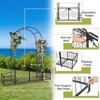 Karl Home 78'' W x 19.7'' D Black Garden Iron Arbor - 2 of 4