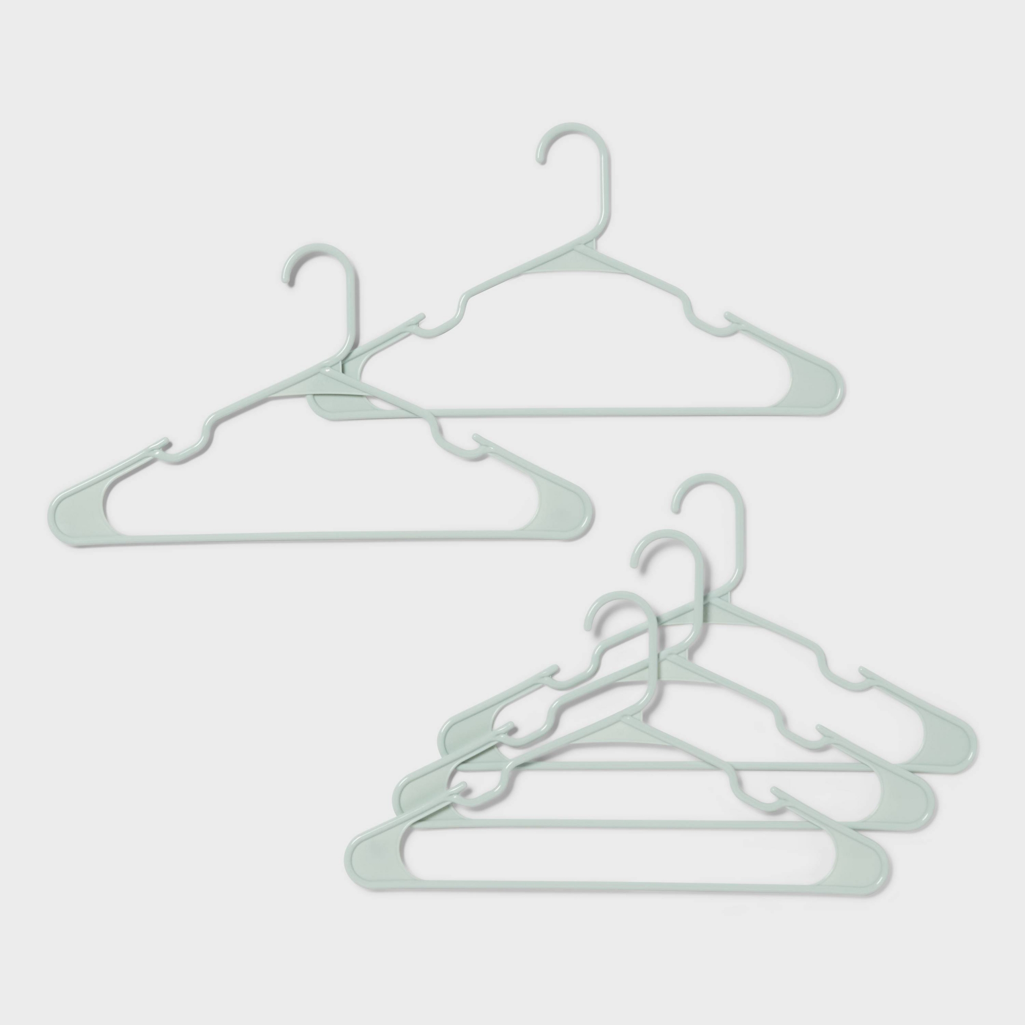 18pk Plastic Hangers - Mindful Mint - Room Essentials™