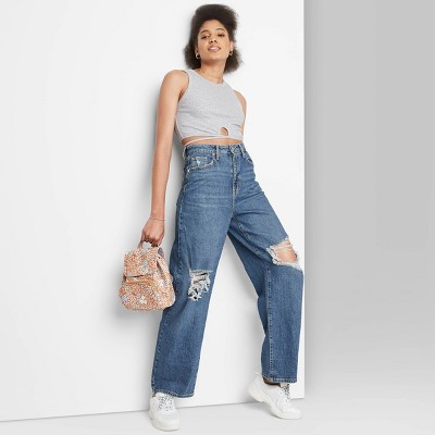 target ripped mom jeans