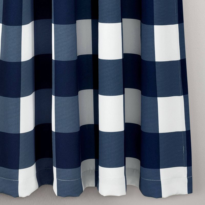 Set of 2 Kelly Checker Light Filtering Window Curtain Panels - Lush Décor, 5 of 14