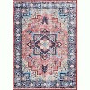 Boho Vintage Runner Rug - Washable floral hallway carpet, non-shedding for entryway - 3 of 4