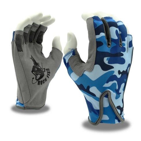 Rock Fish Cordova Safety Products Pro Guide Gloves - Blue M : Target