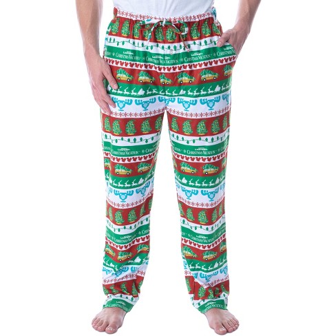 Just Love Women's Plush Pajama Pants - Cozy Lounge Sleepwear (White - Moose  Fairisle, X-Large) 